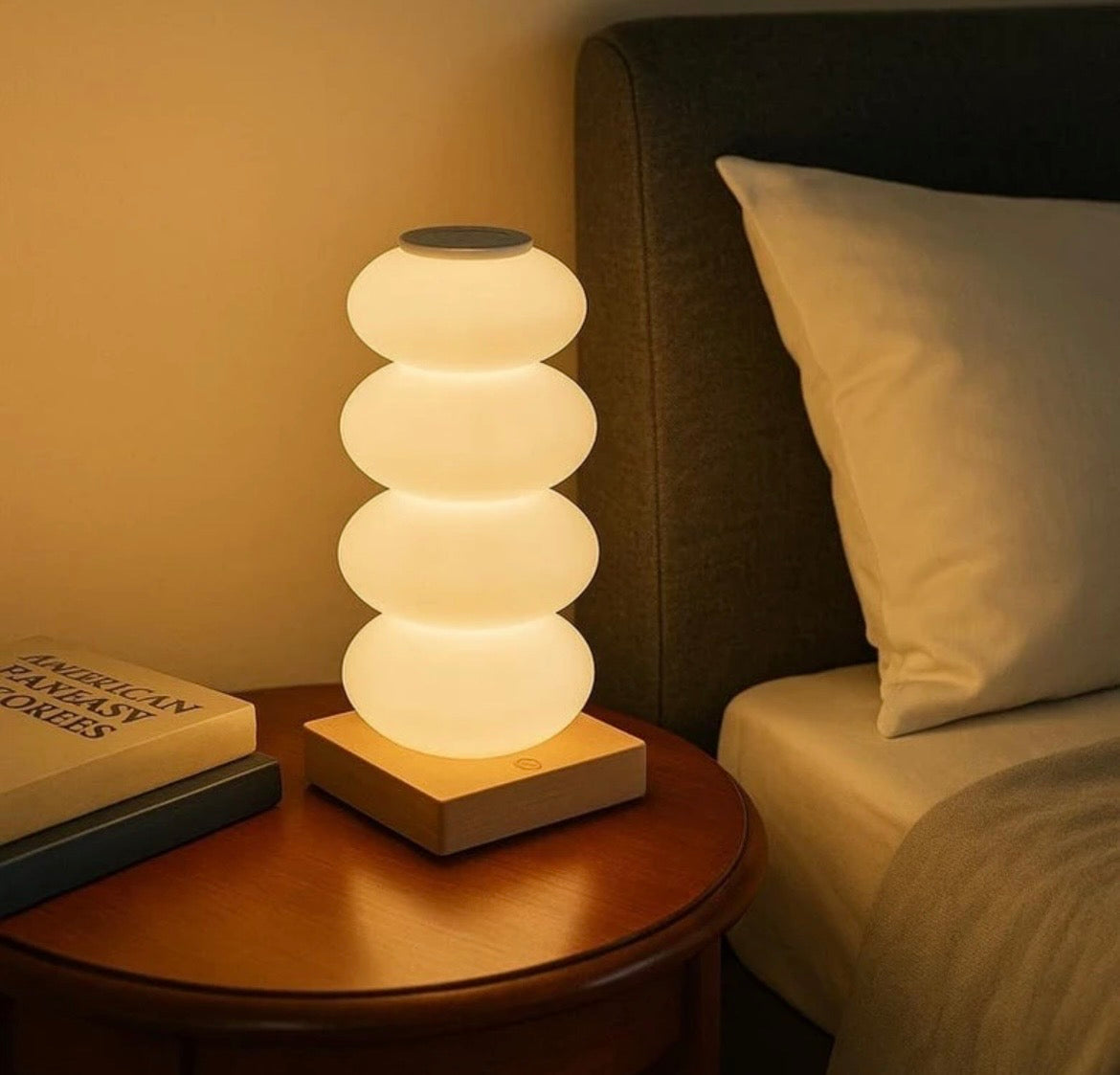 EMERGE Aesthetic Stacked Pebble Lamp Table Lamp (13 cm, Multicolor)