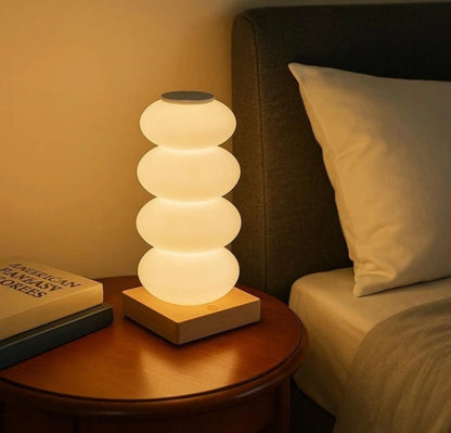 EMERGE Aesthetic Stacked Pebble Lamp Table Lamp (13 cm, Multicolor)